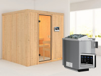 Sauna Systemsauna Tromsö, inkl. 4,5 kW Bio-Ofen mit externer Steuerung