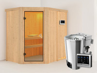 Sauna Systemsauna Saja inkl. Plug & Play Bio-Ofen externe Steuerung