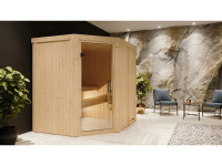 Sauna Systemsauna Siirin, inkl. 9 kW Ofen mit integrierter Steuerung