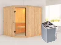 Sauna Systemsauna Bodo, inkl. 4,5 kW Ofen mit integrierter Steuerung