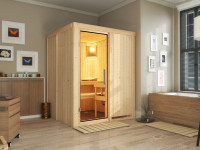 Sauna Systemsauna Norin, inkl. 4,5 kW Ofen mit integrierter Steuerung