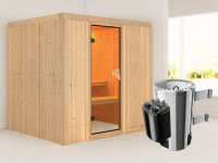 Sauna Systemsauna Daria inkl. Plug & Play Saunaofen Steuerung