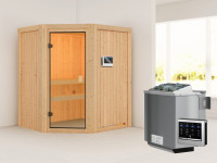 Sauna Systemsauna Faurin, inkl. 4,5 kW Bio-Ofen mit externer Steuerung