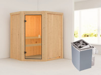 Sauna Systemsauna Faurin, inkl. 4,5 kW Ofen mit integrierter Steuerung