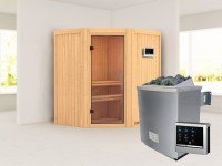 Sauna Systemsauna Taurin, inkl. 4,5 kW Ofen mit externer Steuerung