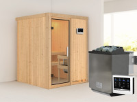 Sauna Systemsauna Norin, inkl. 9 kW Bio-Ofen mit externer Steuerung
