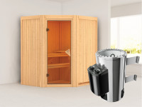 Sauna Systemsauna Tonja inkl. Plug & Play Saunaofen Steuerung